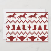 Frohe Weihnachten Y'all Cowboy Foto Holiday Card (Rückseite)