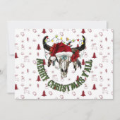 Frohe Weihnachten Y'all Einladung (Vorderseite)