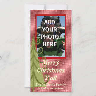 Frohe Weihnachten Y'all Foto Card