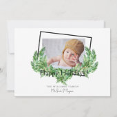 Frohe Weihnachten Y'all Foto Holiday Antlers (Rückseite)