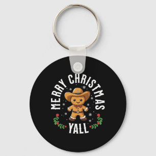 Frohe Weihnachten Yall Gingerbread Cowboy Howdy We Schlüsselanhänger