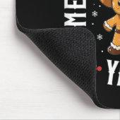 Frohe Weihnachten Yall Gingerbread Cowboy Western Mousepad (Ecke)