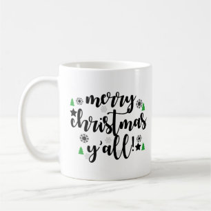 Frohe Weihnachten Y'all Kaffeetasse