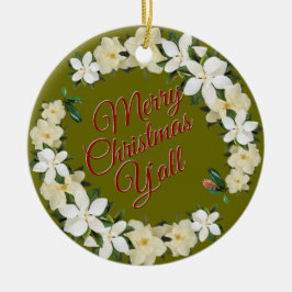 Frohe Weihnachten Y'all Keramik Ornament