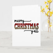Frohe Weihnachten Yall Leopard Karte (Gelbe Blume)