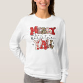 Frohe Weihnachten Y'all Long Sleeve T - Shirt (Vorderseite)
