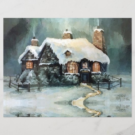 Frohe Weihnachten Y'All Marvelous Winter Night (Rückseite)