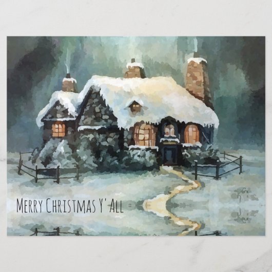 Frohe Weihnachten Y'All Marvelous Winter Night (Vorderseite)