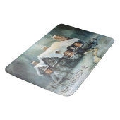 Frohe Weihnachten Y'All Marvelous Winter Night Badematte (Schrägansicht)