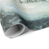 Frohe Weihnachten Y'All Marvelous Winter Night Geschenkpapier (Rolleneckpunkt)