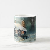 Frohe Weihnachten Y'All Marvelous Winter Night Kaffeetasse (Mittel)