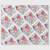 Frohe Weihnachten Y'all - Mississipi Kunst Geschenkpapier (Flach)