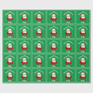 Frohe Weihnachten Ya'll mit Possum  Geschenkpapier