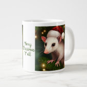 Frohe Weihnachten Ya'll mit Possum Jumbo-Tasse (Vorderseite Rechts)