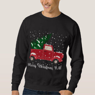 Frohe Weihnachten Y'all Red Truck Weihnachtsbaum X Sweatshirt