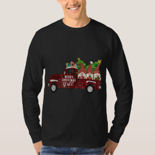 Frohe Weihnachten Y'all Retro Gnomes Red Truck Süd T-Shirt