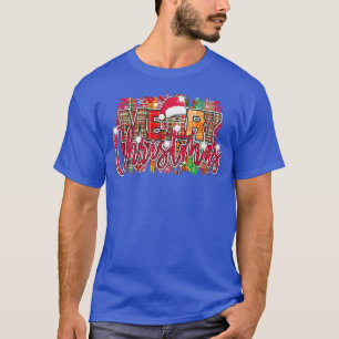 Frohe Weihnachten Yall Retro Vintage Kariert Hässl T-Shirt