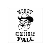 Frohe Weihnachten Y'ALL Rubber Briefmarke Gummistempel (Prägung)