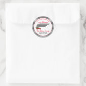 Frohe Weihnachten Y'all Tennessee Rücksendeadresse Runder Aufkleber (Tasche)