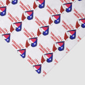 Frohe Weihnachten, Ya'll - Texas Santa Seidenpapier (Ausschnitt)