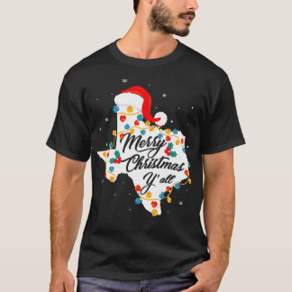 Frohe Weihnachten YAll Texas Staat Texan Holiday M T-Shirt