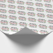 Frohe Weihnachten Y'all Typografie Packpapier (Ecke)