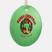 Frohe Weihnachten Yall Verzierung Keramikornament (Rechts)