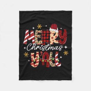 Frohe Weihnachten Y'all Weihnachten Weihnachten Mä Fleecedecke