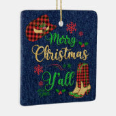 Frohe Weihnachten Y'all Weihnachtsschmuck (Rechts)
