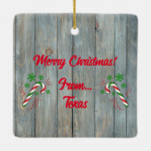 Frohe Weihnachten Y'all Weihnachtsschmuck (Rückseite)