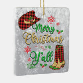 Frohe Weihnachten Y'all Weihnachtsschmuck (Rechts)