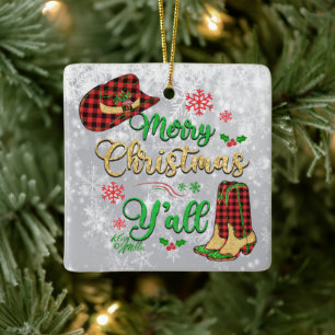 Frohe Weihnachten Y'all Weihnachtsschmuck