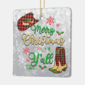 Frohe Weihnachten Y'all Weihnachtsschmuck (Links)