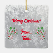 Frohe Weihnachten Y'all Weihnachtsschmuck (Rückseite)