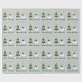 Frohe Weihnachten Yeti Geschenkpapier (Flach)