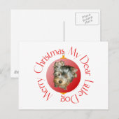 Frohe Weihnachten Yorkshire Terrier (Vorne/Hinten)