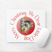 Frohe Weihnachten Yorkshire Terrier Mousepad (Mit Mouse)