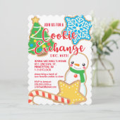 Frohe Weihnachten | Yummy Cookie Exchange Einladung (Stehend Vorderseite)