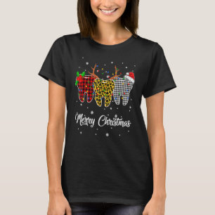 Frohe Weihnachten Zahn Kostüm Zahnarzthelferin Xma T-Shirt