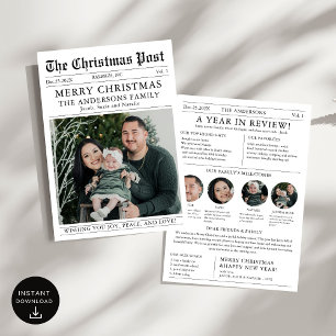 Frohe Weihnachten Zeitung Jahresrückblick Foto