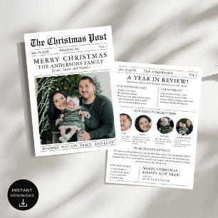 Frohe Weihnachten Zeitung Jahresrückblick Foto