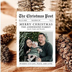 Frohe Weihnachten Zeitungsfoto Ein Jahr im Rückbli