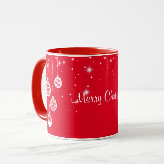 Frohe Weihnachten, Zierdesign, Tasse (Vorderseite Links)