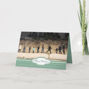 Frohe Weihnachten Zig Zag Muster Dein Foto