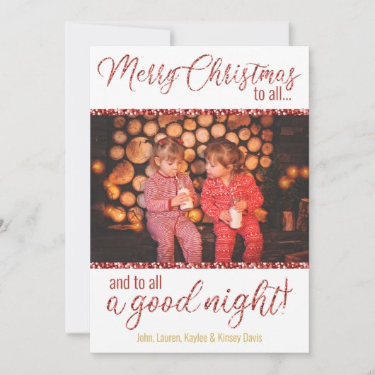 Frohe Weihnachten zu allen Foto-Cards (Vorderseite)