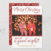 Frohe Weihnachten zu allen Foto-Cards (Vorne/Hinten)