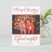 Frohe Weihnachten zu allen Foto-Cards (Stehend Vorderseite)