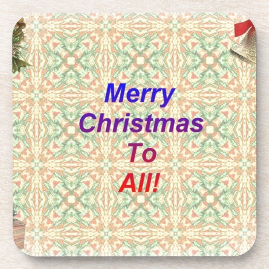 Frohe Weihnachten zu allen Untersetzer (Vorderseite)