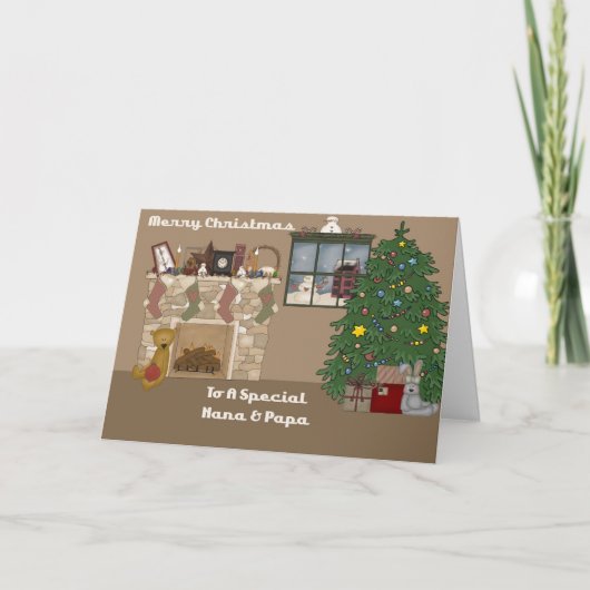 Frohe Weihnachten zu einem besonderen Nana & Papa (Vorderseite)