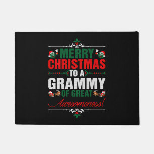 Frohe Weihnachten zu einem Grammy von großer Wahns Fußmatte
